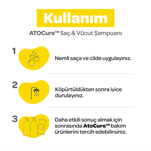 Dalin Care Atocure Saç ve Vücut Şampuanı 400 ml - 3