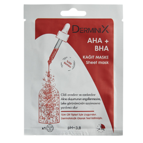 Derminix AHA + BHA Kağıt Maske 1 Adet - 1