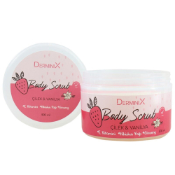 Derminix Vücut Peelingi Body Scrub Çilek Vanilya 300 ml - 2