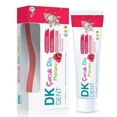 Dermokil Dk Dent Ahududulu Çocuk Diş Macunu 50 ml + Diş Fırçası HEDİYE