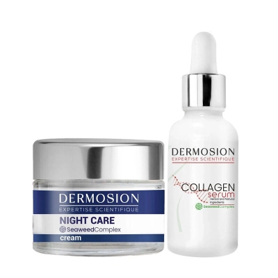 Dermosion Gece Kremi 50 ml + Kolajen Serum 30 ml HEDİYE