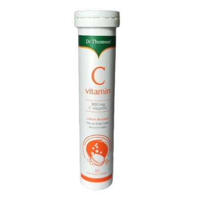 Dr. Thomson Vitamin C Limon Aromalı 1000 Mg 20 Efervesan Tablet