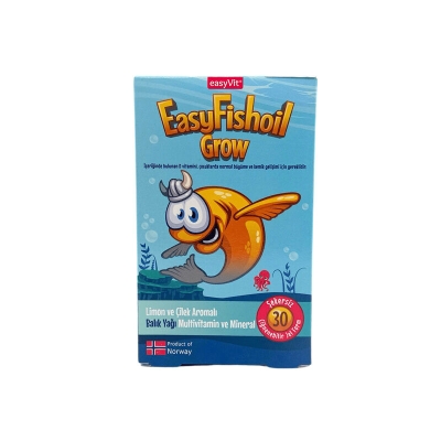 EasyVit EasyFishoil Grow 30 Adet Çiğnenebilir Jel Form