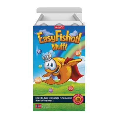 Easy Fish Oil Multi + Omega 3 Çiğnenebilir Tablet 30 Adet