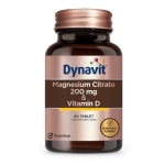 Eczacıbaşı Dynavit Magnesium Citrate 200 mg- Vitamin D Takviye Edici Gıda 60 Tablet - Thumbnail