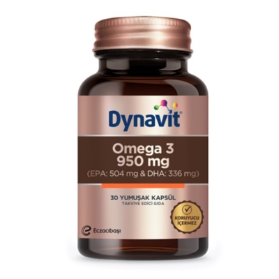 Eczacıbaşı Dynavit Omega 3 950 mg Takviye Edici Gıda 30 Yumuşak Kapsül