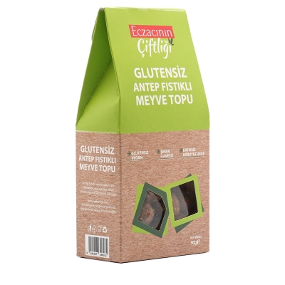 Eczacının Çiftliği Glutensiz Antep Fıstıklı Meyve Topu 90 gr