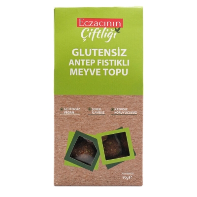 Eczacının Çiftliği Glutensiz Antep Fıstıklı Meyve Topu 90 gr