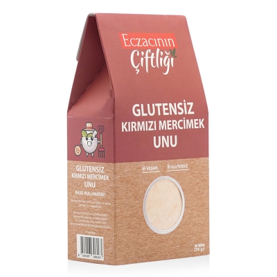 Eczacının Çiftliği Glutensiz Kırmızı Mercimek Unu 250 gr