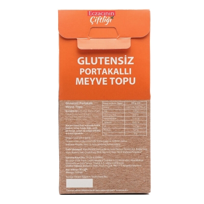 Eczacının Çiftliği Glutensiz Portakallı Meyve Topu 90 gr