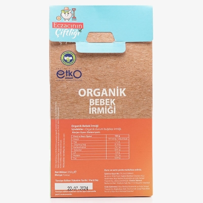 Eczacının Çiftliği Organik Bebek İrmiği 350 gr