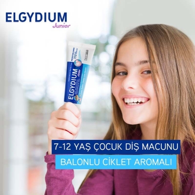 Elgydium Balonlu Ciklet Aromalı 7-12 Yaş Diş Macunu 50 ml