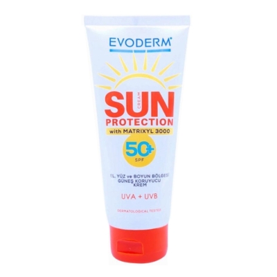 Evoderm Sunscreen Cream Güneş Koruyucu Krem Spf+50 100 ml