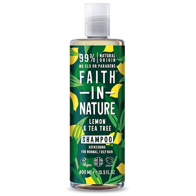 Faith In Nature %99 Doğal İçerikli Limon- Çay Ağacı Ferahlatıcı Şampuan 400 ml