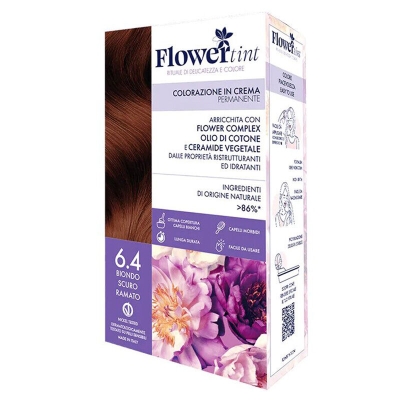 Flowertint Colorazione In Crema Saç Boyama Kiti 6.4 Koyu Kumral Sarışın