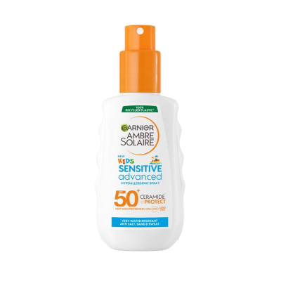 Garnier Ambre Solaire Kids Sensitive Advanced SPF 50 + Çocuk Güneş Spreyi 150ml