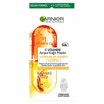 Garnier C Vitamini Ampul Kağıt Maske 15 g