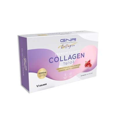 GNR Collagen Hidrolize Kollajen Nar Aromalı Takviye Edici Gıda 30 Şase