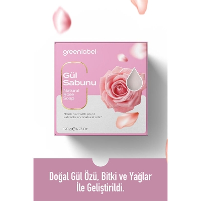 Greenlabel Gül Sabunu 120 gr