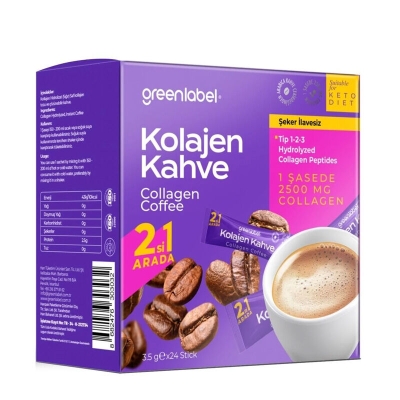 Greenlabel Kolajen Kahve 3.5 gr x 24 Stick