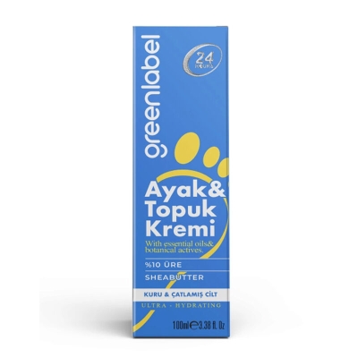 Greenlabel Nemlendirici Ayak ve Topuk Bakım Kremi 100 ml