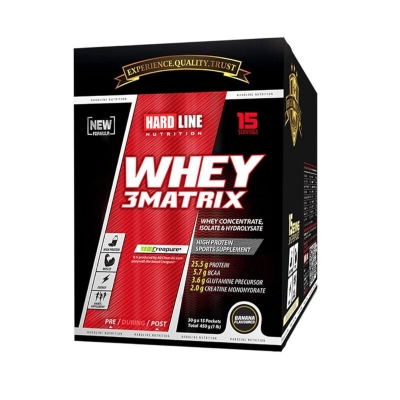 Hardline Whey 3Matrix Muz 30 g x 15 Adet 450 g