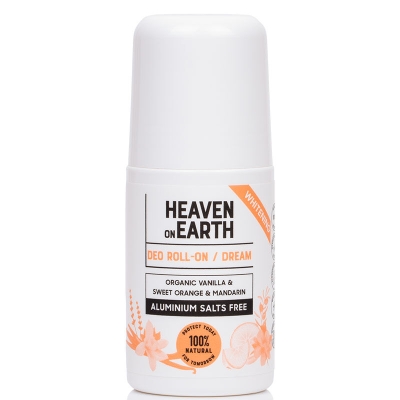 Heaven on Earth %100 Doğal Organik Beyazlatıcı Roll On Vanilyalı 50 ml