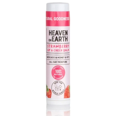 Heaven on Earth %100 Doğal Ve Organik İçerikli Lip Balm 5 gr - Strawberry Cheek Balm