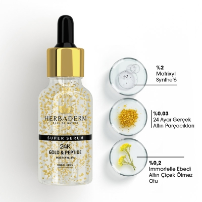 Herbaderm 24K Kırışıklık Karşıtı Serum 30 ml