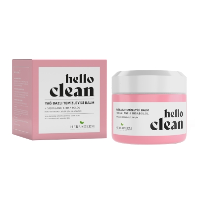 Herbaderm Hello Clean Yağ Bazlı Temizleyici Balm 100 ml - Kuru ve Hassas Ciltler