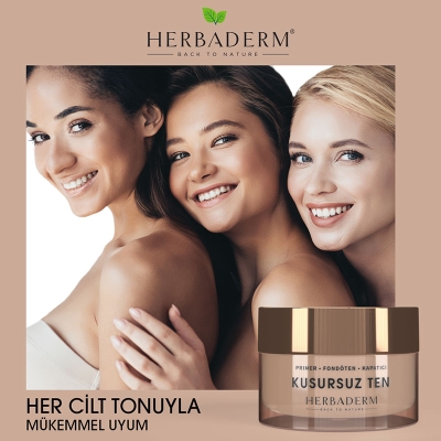 Herbaderm Makyaj Bazı + Fondöten + Kapatıcı 30 ml