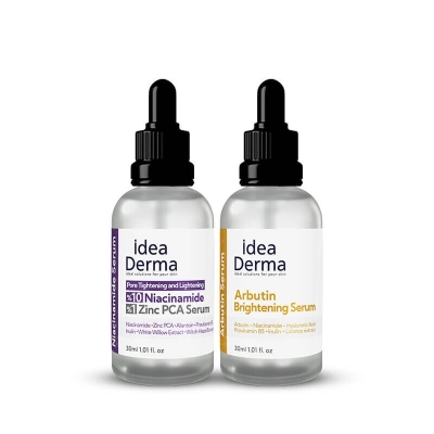 İdea Derma Niacinamide ve Arbutin Aydınlatıcı Cilt Bakım Seti