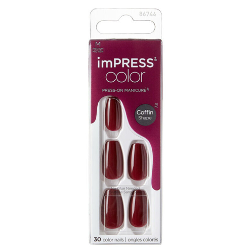 impress Color Medium Coffin Shape Nails Takma Tırnak 86744 - 1