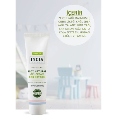 Incia %100 Natural Gel Cream For Dry Skin 60 ml