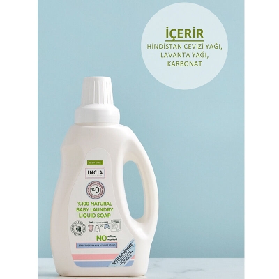 INCIA Doğal Bebek Çamaşır Makinesi Sabunu 750 ml