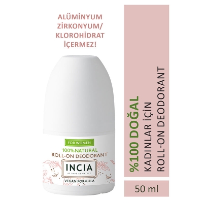 INCIA Doğal Roll-On Deodorant (Kadınlar İçin) 50 ml