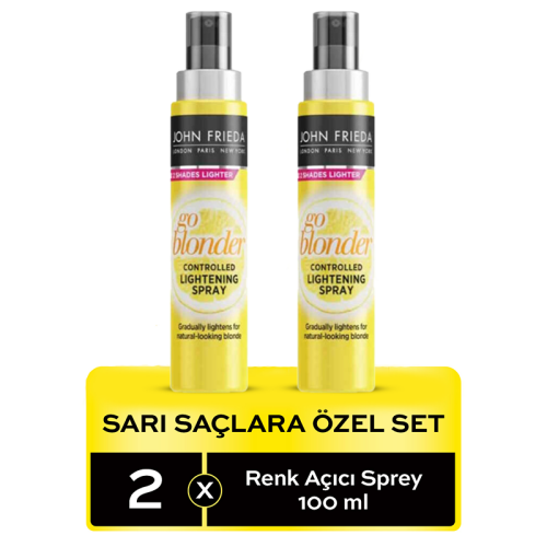 John Frieda Go Blonder Sarı Saçlara Özel Renk Açıcı Sprey Set - 1