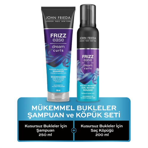 John Frieda Mükemmel Bukleler Köpük ve Şampuan Seti - 1