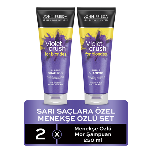 John Frieda Violet Crush Sarı Saçlara Özel Menekşe Özlü Set - 1