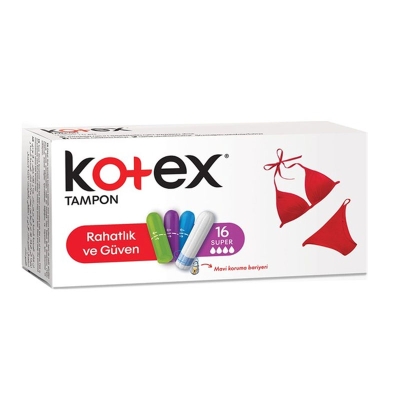 Kotex Tampon Süper 16 Adet