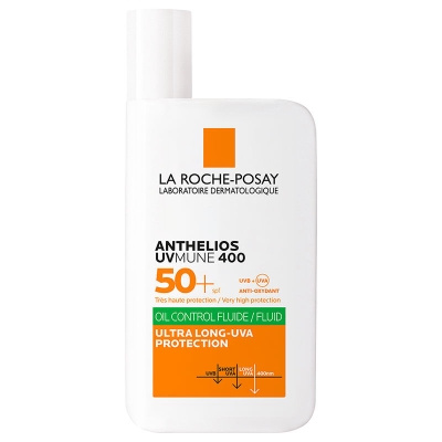 La Roche Posay Anthelios UVmune400 Oil Control Fluide SPF50+ Karma ve Yağlı İçin Yüz Güneş Kremi 50 ml