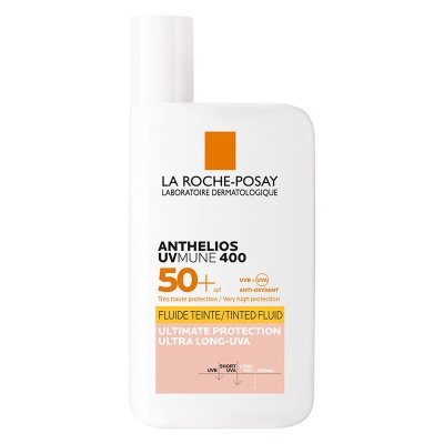 La Roche Posay Anthelios UVmune400 Invisible Fluid Tüm Cilt Tipleri İçin Renkli SPF50+ Yüz Güneş Kremi 50 ml