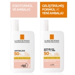 La Roche Posay Anthelios UVmune400 Invisible Fluid Tüm Cilt Tipleri İçin Renkli SPF50+ Yüz Güneş Kremi 50 ml - Thumbnail