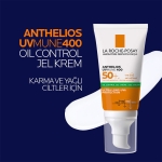 La Roche Posay Anthelios Oil Control Gel Cream Spf50+ Yağlı ve Karma Ciltler İçin Yüz Güneş Kremi 50 ml - Thumbnail