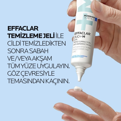 La Roche Posay Effaclar Duo+M Yağlı Ve Akneye Eğilimli Ciltler için Yüz Bakım Kremi 40 ml - 3