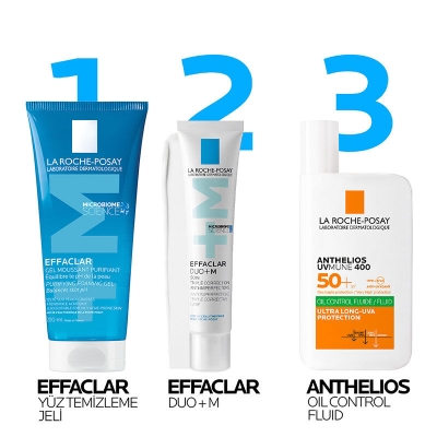 La Roche Posay Effaclar Jel Yağlı Ve Akneye Eğilimli Ciltler için Yüz Temizleme Jeli 200 ml