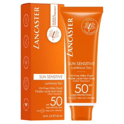 Lancaster Sun Sensitive Oil Free Milky Fluid SPF50 Güneş Koruyucu Süt 50 ml