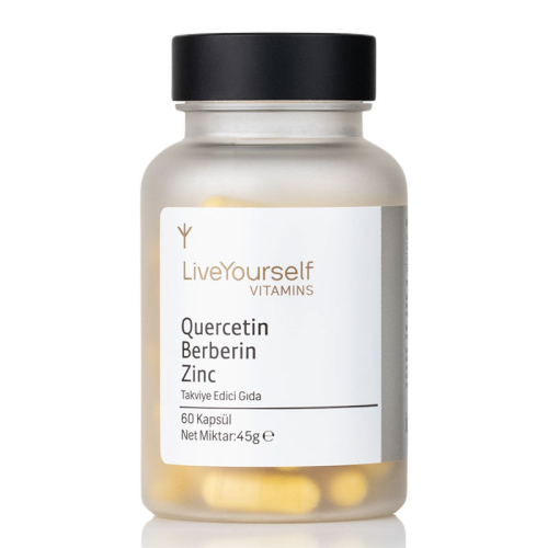 LiveYourself Quercetin Berberin Vulgaris İçeren Takviye Edici Gıda 60 Kapsül - 1