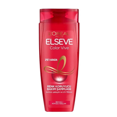 Loreal Paris Elseve Color Vive 2'si 1Arada Renk Koruyucu Bakım Şampuanı 360 ml - 1