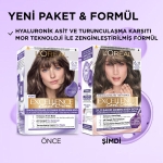 Loreal Paris Excellence Cool Creme 6.11 Ekstra Küllü Koyu Kumral Saç Boyası - Thumbnail